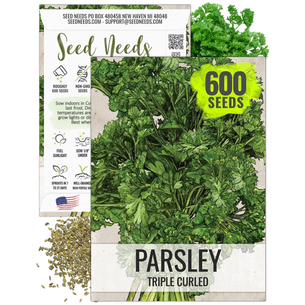 Triple Curled Parsley Seeds For Planting (Petroselinum crispum)