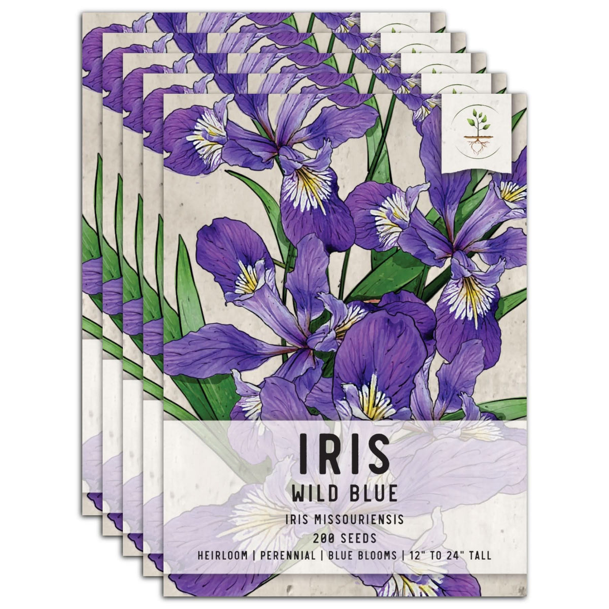 heirloom perennial flower seeds Wild Blue Iris Flower Seeds For Planting (Iris missouriensis) – Seed Needs LLC