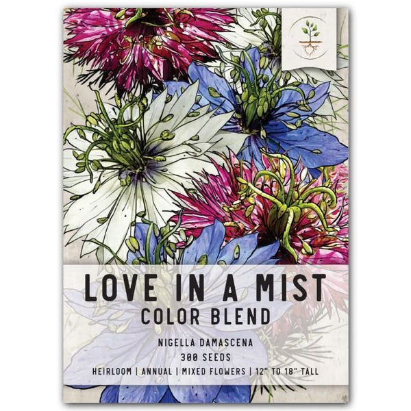 Mixed Love In A Mist Seeds For Planting (Nigella damascena)