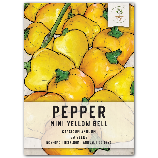 Miniature Yellow Bell Pepper Seeds For Planting (Capsicum annuum)