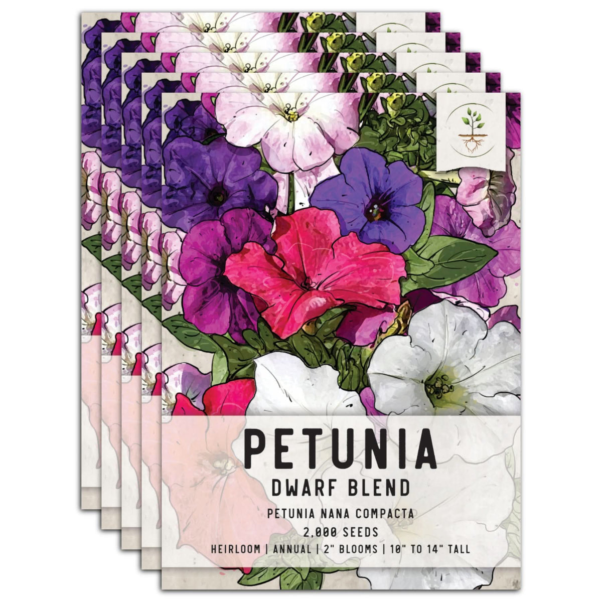 petunia flower seeds Dwarf Mixed Petunia Seeds For Planting (Petunia nana compacta) – Seed Needs  LLC