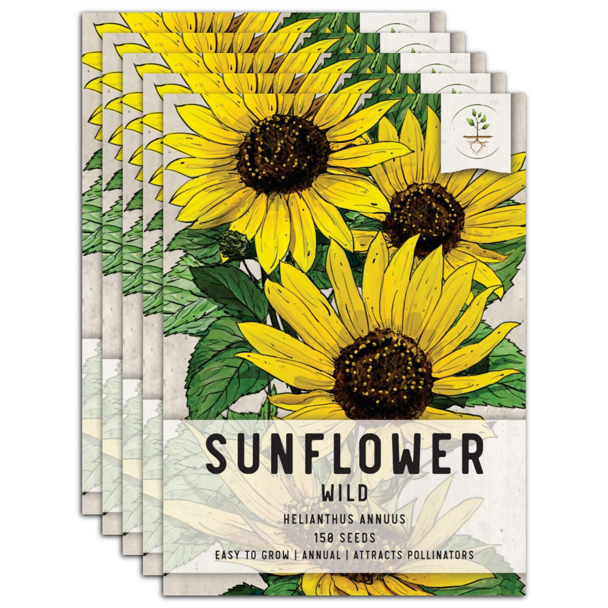 Wild Sunflower Seeds For Planting (Helianthus annuus) Seed Needs LLC