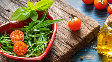 herbs for heart health on cutting board