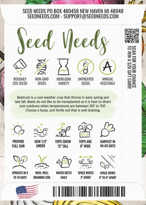 Rainbow Mixed Beet Seeds For Planting (Beta vulgaris)