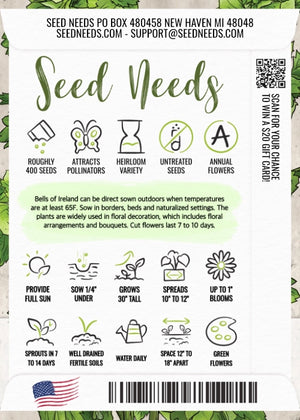 Bells of Ireland Seeds For Planting (Molucella laevis)