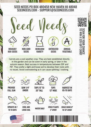 Rainbow Carrot Seeds For Planting (Daucus carota)