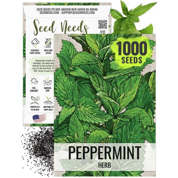 Peppermint Herb Seeds For Planting (Mentha piperita)
