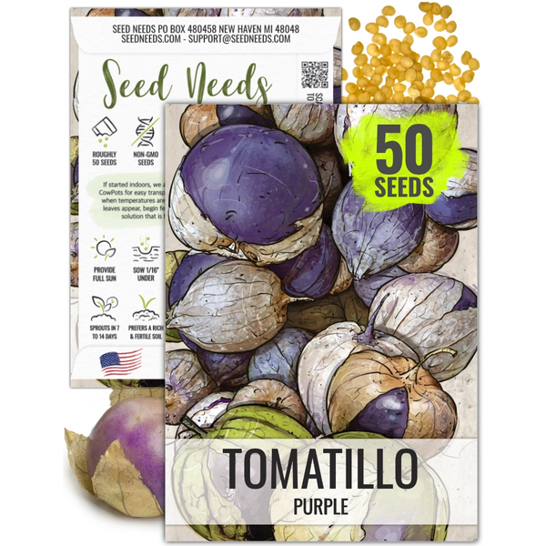 Purple Tomatillo Seeds For Planting (Physalis ixocarpa)