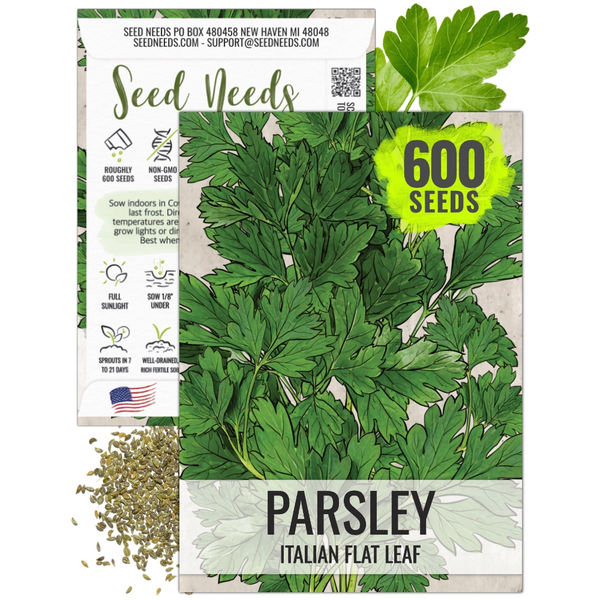 Italian Flat Leaf Parsley Seeds For Planting (Petroselinum crispum)