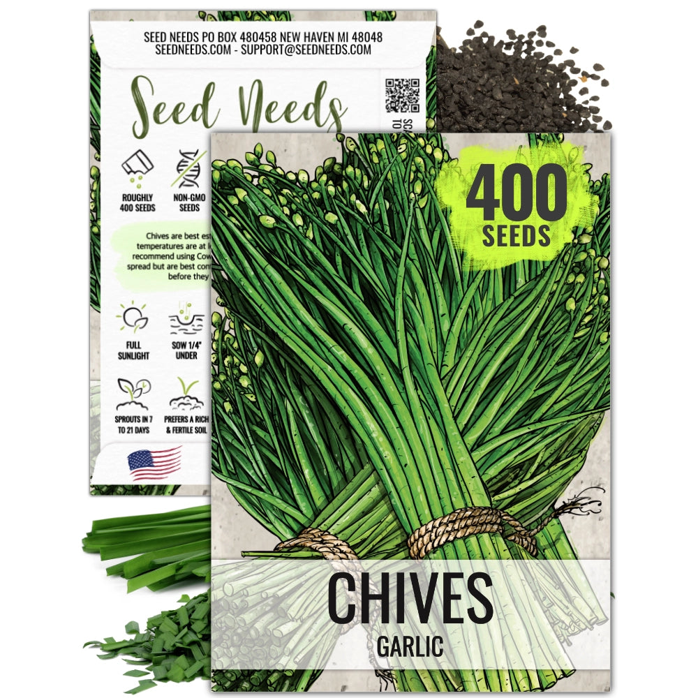 Seed Needs Garlic Chives Herb Seeds - Thumbnail 3