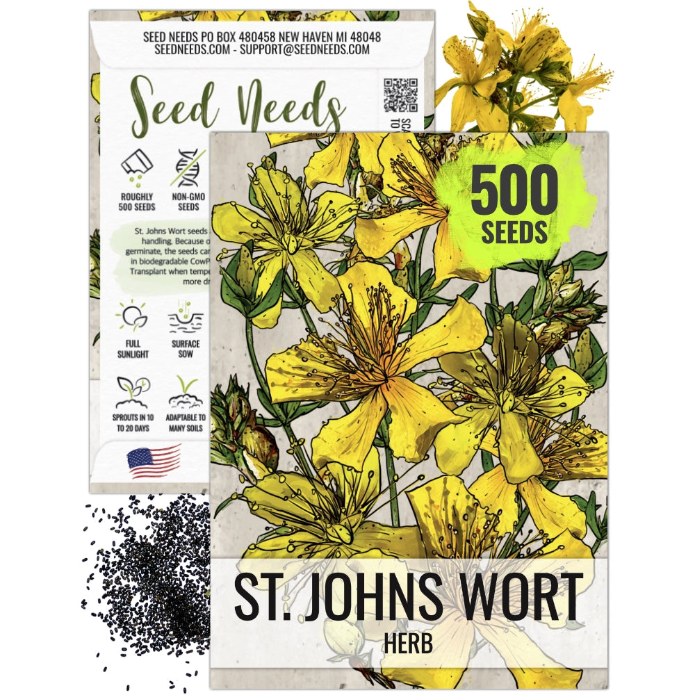 St. Johns Wort Herb Seeds For Planting (Hypericum perforatum)