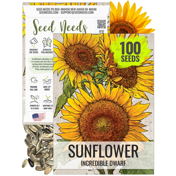 Incredible Dwarf Sunflower Seeds For Planting (Helianthus annuus)