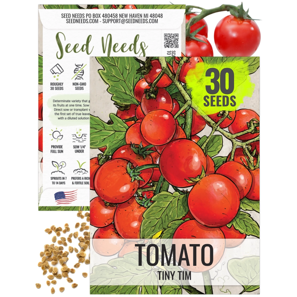 Tiny Tim Tomato Seeds For Planting (Lycopersicon esculentum)