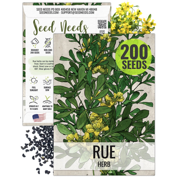 planting rue seeds Rue Herb Seeds For Planting (Ruta graveolens) Seed Needs – Seed Needs LLC