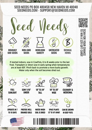 Caraway Herb Seeds For Planting (Carum carvi)