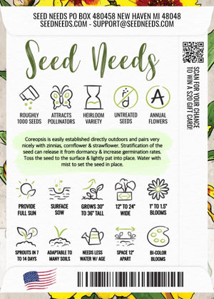 Coreopsis Plains Seeds For Planting (Coreopsis tinctoria)