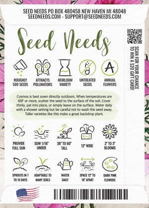 Gloria Cosmos Seeds For Planting (Cosmos bipinnatus)