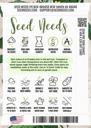 Armenian Yard Long Cucumber Seeds For Planting (Cucumis sativa)