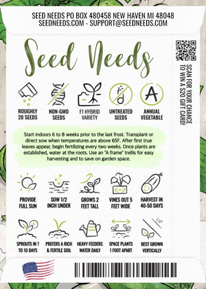 Bush Pickle Cucumber Seeds For Planting (Cucumis sativus)