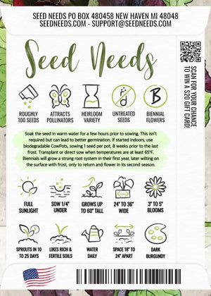 Black Hollyhock Seeds For Planting (Alcea rosea)