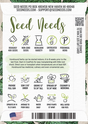 Horehound Herb Seeds For Planting (Marrubium vulgare)