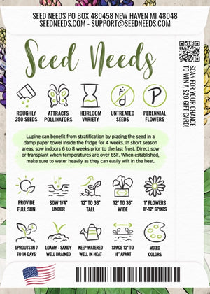 Lupine Russell Seeds For Planting (Lupinus polyphyllus)