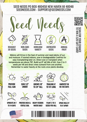 Crenshaw Melon Seeds For Planting (Cucumis melo)