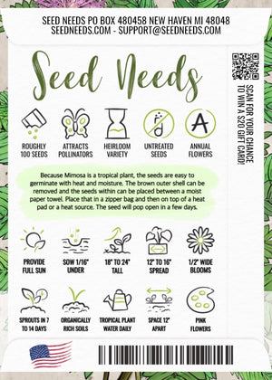 Sensitive Plant Seeds For Planting (Mimosa Pudica)