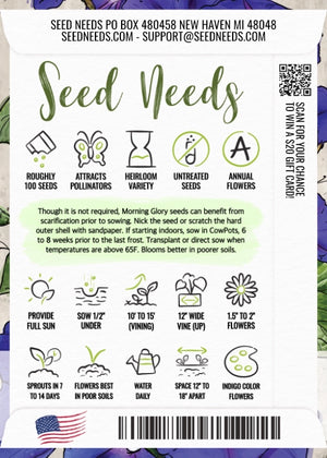 Grandpa Ott Morning Glory Seeds For Planting (Ipomoea purpurea)