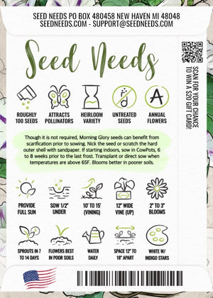 Milky Way Morning Glory Seeds For Planting (Ipomoea tricolor)