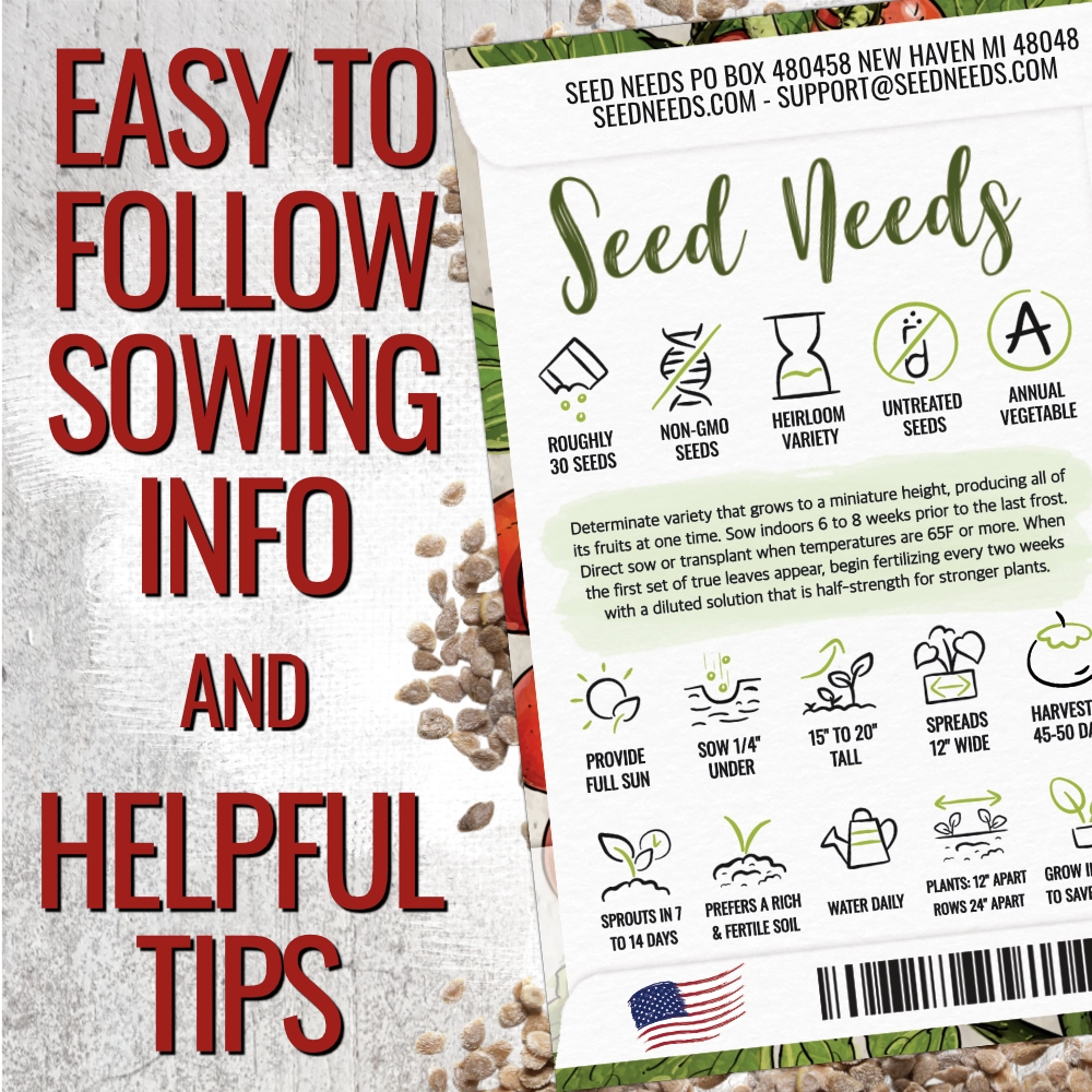 Tiny Tim Tomato Seeds For Planting (Lycopersicon esculentum)