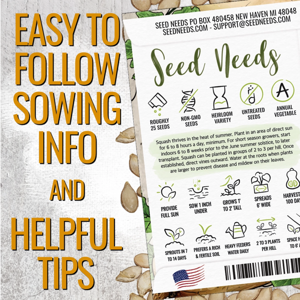 Waltham Butternut Winter Squash Seeds For Planting (Cucurbita pepo)