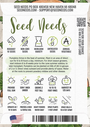 Atlantic Giant Pumpkin Seeds For Planting (Cucurbita maxima)