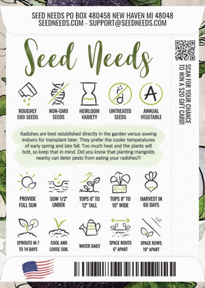 Black Spanish Radish Seeds For Planting (Raphanus sativus)