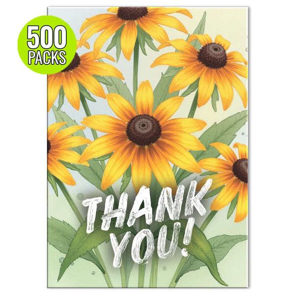 "Thank You" Rudbeckia Affiliate Seed Packets (Set of 500 Packets) AF048