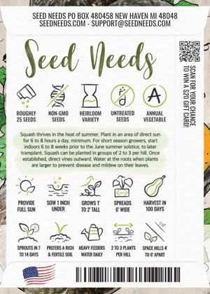 Burgess Buttercup Winter Squash Seeds For Planting (Cucurbita pepo)