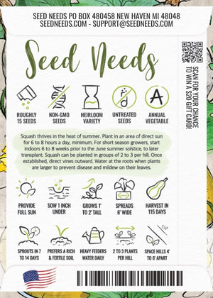Blue Hubbard Winter Squash Seeds For Planting (Cucurbita maxima)