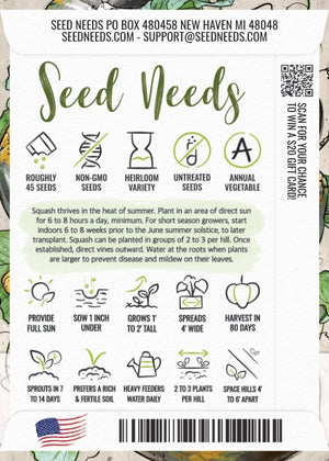 Table King Acorn Winter Squash Seeds For Planting (Cucurbita pepo)
