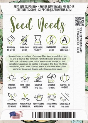 Table Queen Acorn Winter Squash Seeds For Planting (Cucurbita pepo)