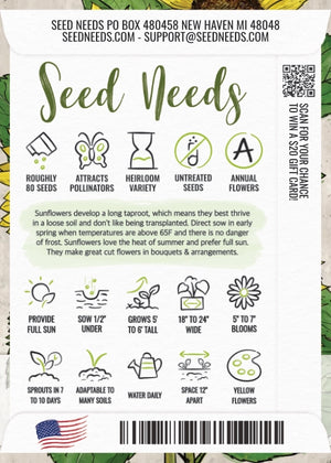 Lemon Queen Sunflower Seeds For Planting (Helianthus annuus)