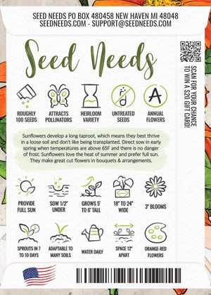 Mexican Torch Sunflower Seeds For Planting (Tithonia rotundifolia)