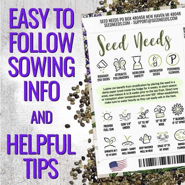 planting lupin seeds Wild Perennial Lupine Seeds For Planting (Lupinus perennis) – Seed Needs LLC