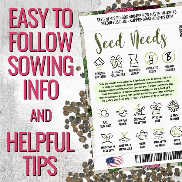 Double Majorette Hollyhock Mixture (Alcea rosea)