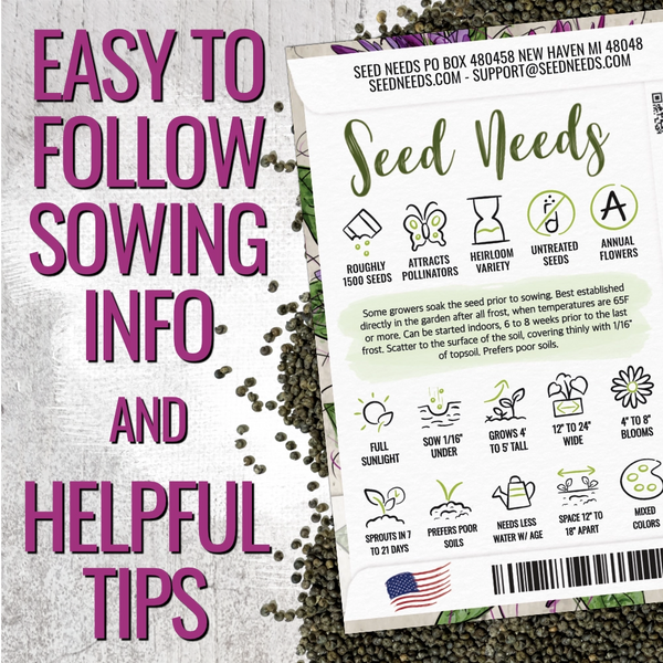 Cleome Seeds For Planting, Spider Mixture (Cleome hassleriana)