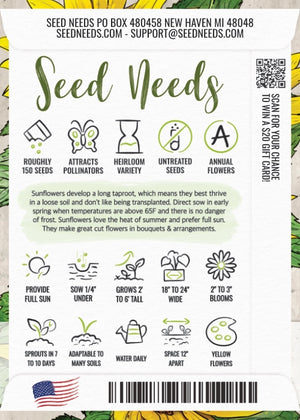 Wild Sunflower Seeds For Planting (Helianthus annuus)