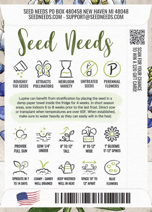Texas Bluebonnet Seeds For Planting (Lupinus texenis)
