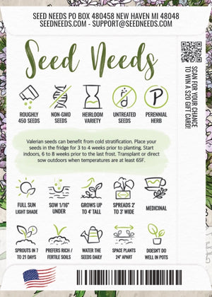 Common Valerian Herb Seeds For Planting (Valeriana officinalis)