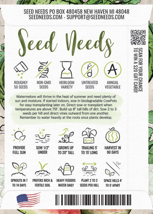 Cal Sweet Watermelon Seeds For Planting (Citrullus lanatus)