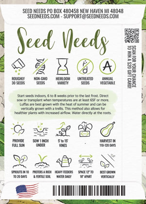 Luffa Gourd Seeds For Planting (Luffa aegyptiaca)