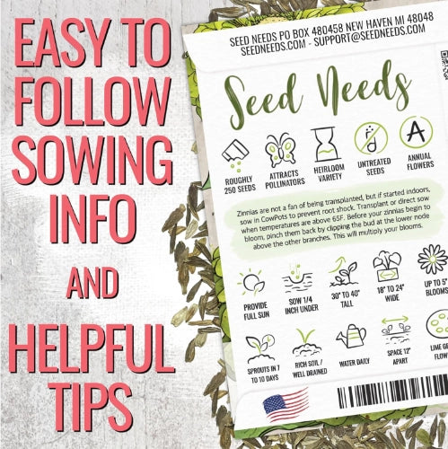 Mega Zinnia Seed Collection